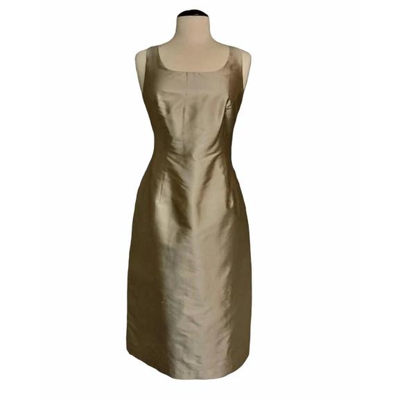NEW CONNIE ROBERSON audrey dress in cream/tan - Picture 1 of 2